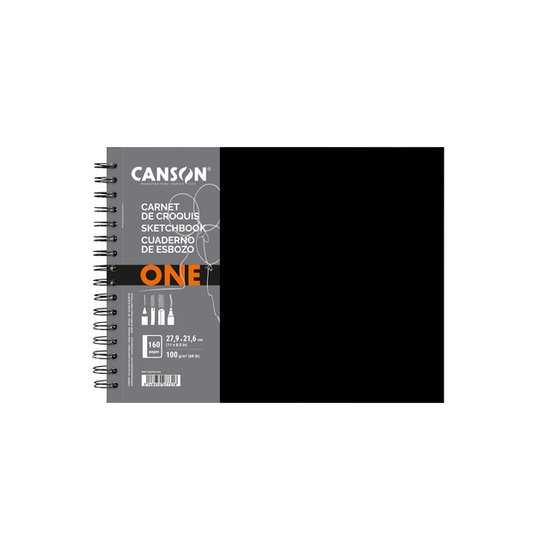 Canson ART BOOK ONE SPIRAAL KORTE ZIJDE 80 VEL 21,6X14 100G LANDSCAPE